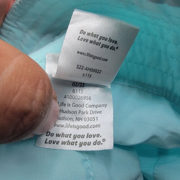 Life Is Good Kids Blue Bucket Hat Turtle Casual Outdoors Camping Hiking - Picture 6 of 9